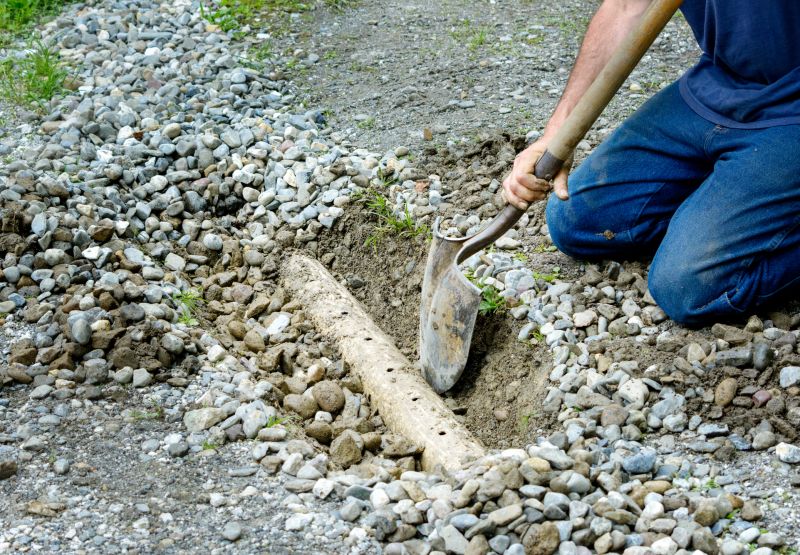 French Drain Installation Products and Supplies