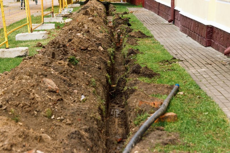 Drain Installation in Hard Soil