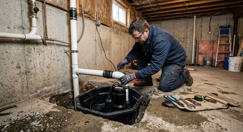 Sump Pump Relocation in Providence, RI