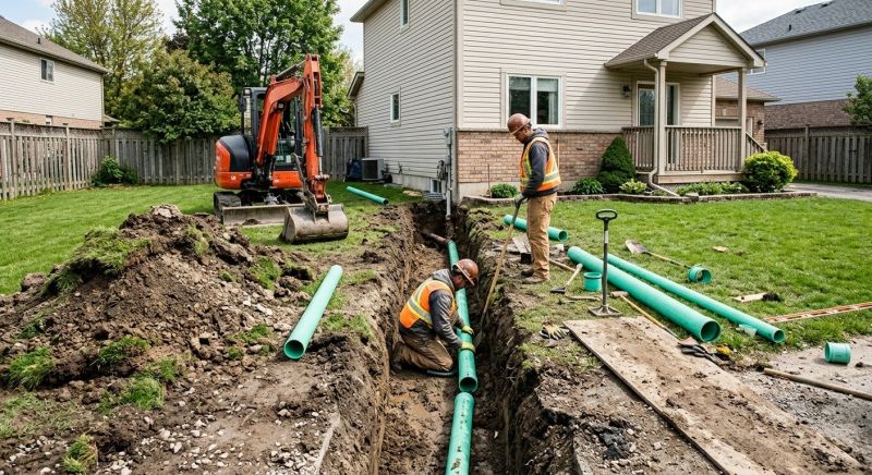 Underground Drain Installation in Tuscaloosa, AL
